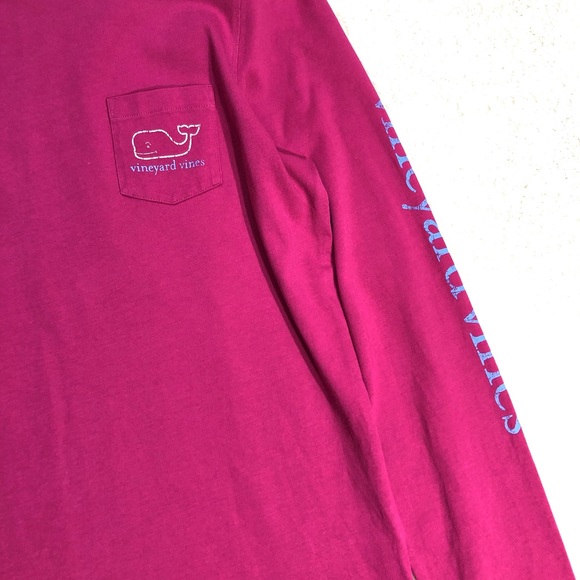 Vineyard Vines Tri-Colour Whale Long Sleeve Pocket Tee - Picture 4 of 12